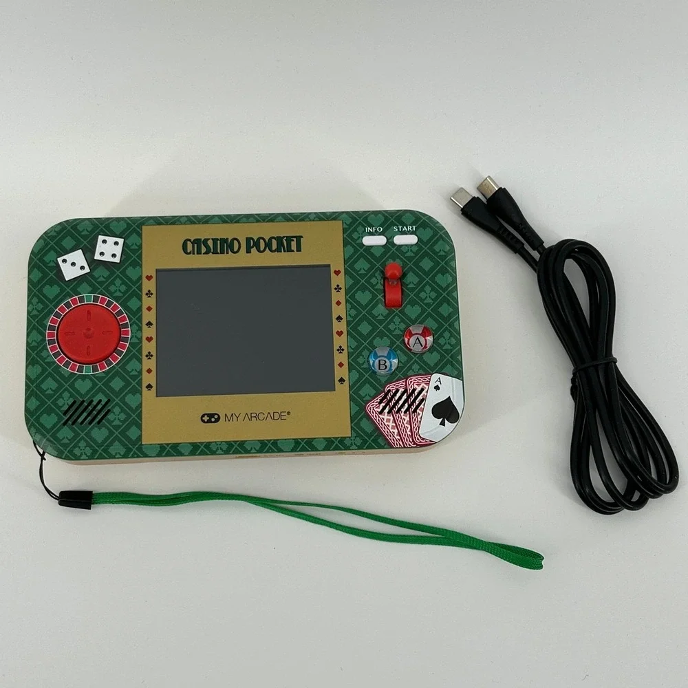 My Arcade Casino Pocket Player Max Handheld Game DGUN-3948 USB-C TESTED WORKS